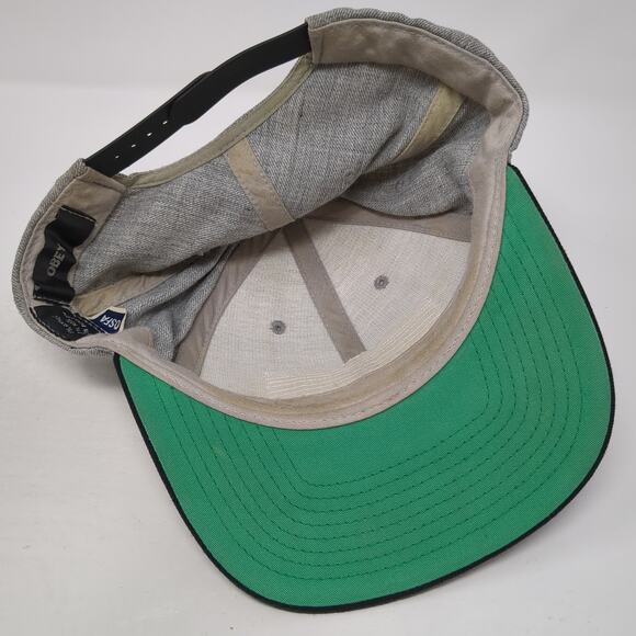 Obey Patch Snapback Hat Gray One Size Colorblock Adjustable Vent Holes - Picture 7 of 9